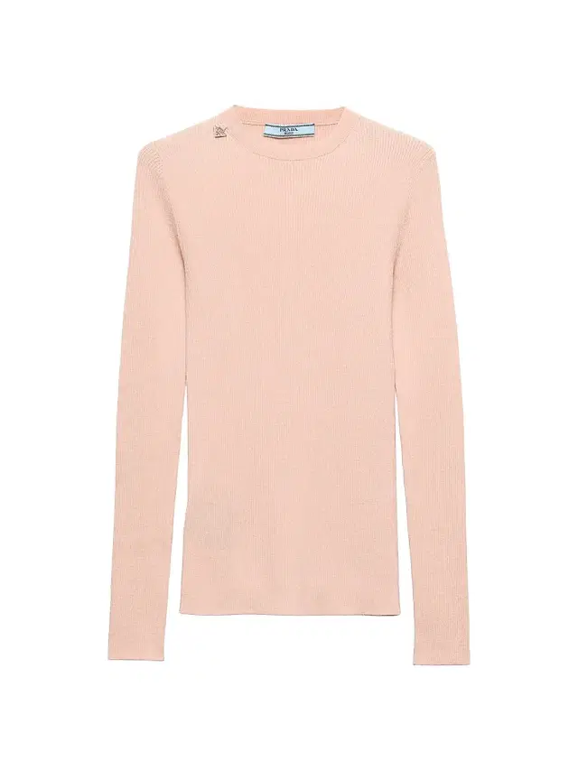 Women's Wool Crew-Neck Sweater - Pink