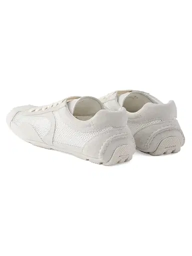 Prada Women's Montecarlo Suede and Mesh Sneakers - Yellow | Thumbnail 9