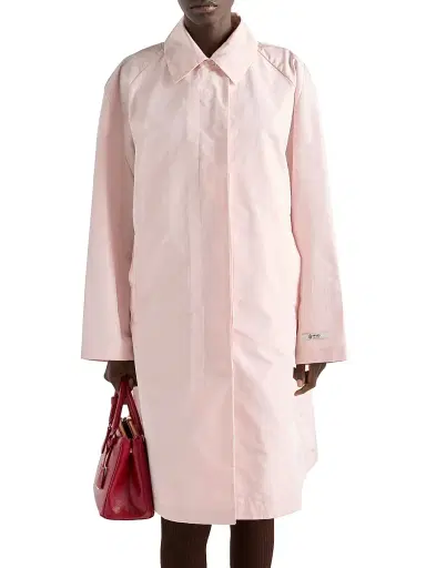 Prada Women's Technical Taffeta Coat - Pink | Thumbnail 2 Prada Women's Technical Taffeta Coat - Pink | Thumbnail 2