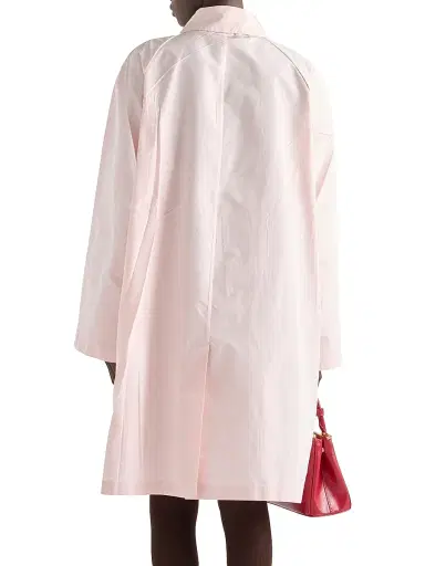 Prada Women's Technical Taffeta Coat - Pink | Thumbnail 3 Prada Women's Technical Taffeta Coat - Pink | Thumbnail 3