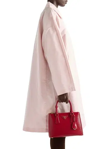 Prada Women's Technical Taffeta Coat - Pink | Thumbnail 4 Prada Women's Technical Taffeta Coat - Pink | Thumbnail 4