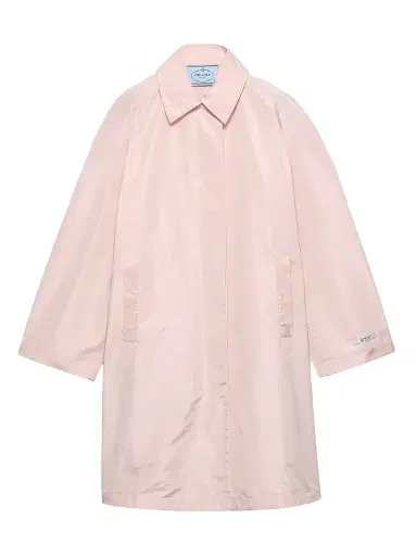 Prada Women's Technical Taffeta Coat - Pink | Thumbnail 1 Prada Women's Technical Taffeta Coat - Pink | Thumbnail 1