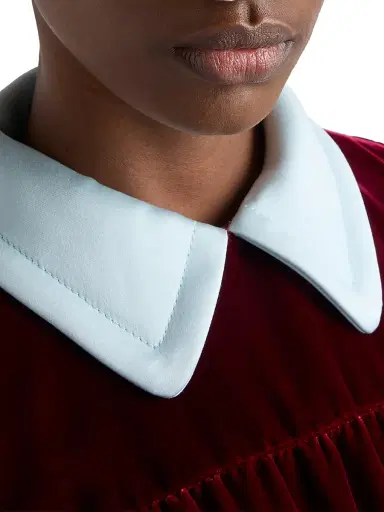 Prada Women's Velvet Top - Red | Thumbnail 5