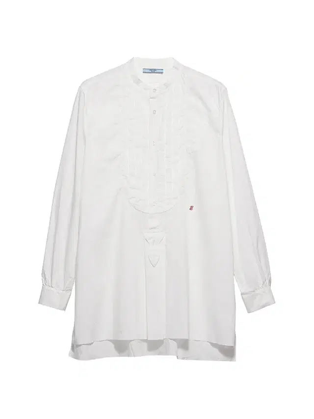 Women's Embroidered Cotton Shirt - White