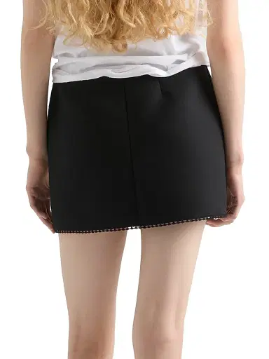 Prada Women's Scuba Knit Mini-Skirt - Black | Thumbnail 3 Prada Women's Scuba Knit Mini-Skirt - Black | Thumbnail 3
