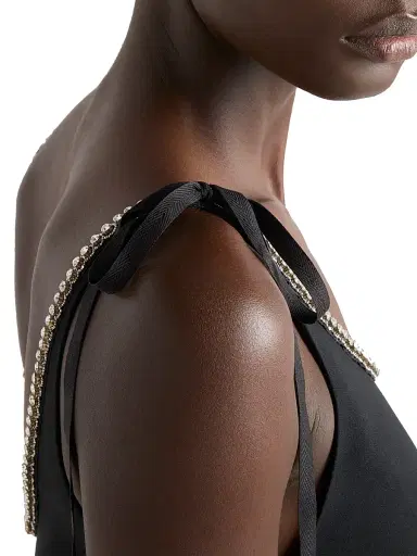 Prada Women's Compact Sablé Mini-Dress - Black | Thumbnail 5 Prada Women's Compact Sablé Mini-Dress - Black | Thumbnail 5