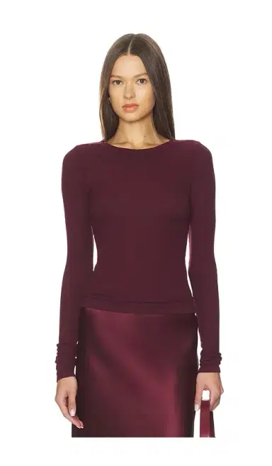 Enza Costa Silk Rib Essential Crew | Thumbnail 1 Enza Costa Silk Rib Essential Crew | Thumbnail 1