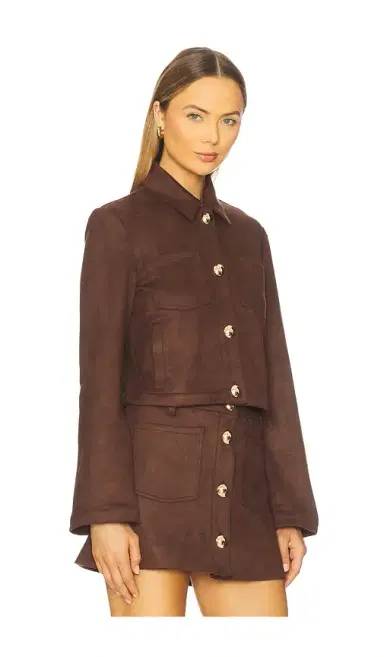 Bardot Lorenzo Faux Suede Shirt | Thumbnail 2