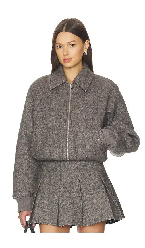 NICHOLAS Frida Bomber Wool Blend Jacket