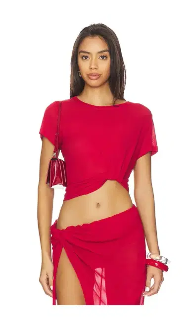 Courtney Zheng Ares Pima Cotton Tuck Tee | Thumbnail 1