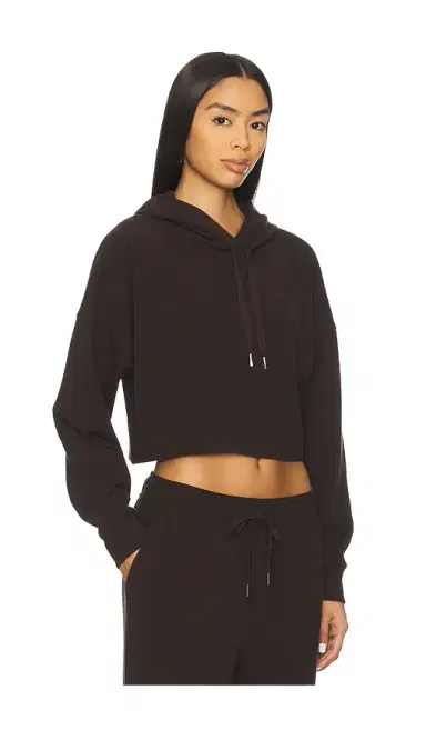 Beyond Yoga Breathe Easy Ribbed Cropped Hoodie | Thumbnail 2 Beyond Yoga Breathe Easy Ribbed Cropped Hoodie | Thumbnail 2