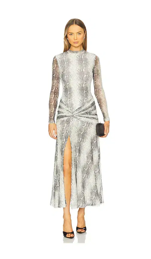 Bardot Lea Printed Mesh Dress