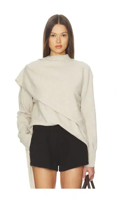 Vince Draped Crew Neck Top | Thumbnail 2