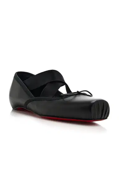 Christian Louboutin Cassiasticina Leather Ballet Flats | Thumbnail 4