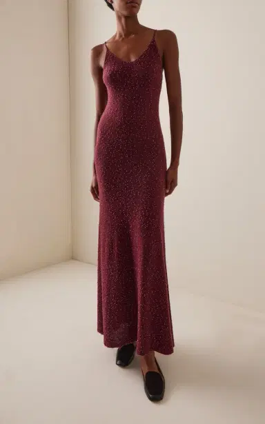 Gabriela Hearst Florian Beaded Cashmere-Silk Slip Dress | Thumbnail 2 Gabriela Hearst Florian Beaded Cashmere-Silk Slip Dress | Thumbnail 2