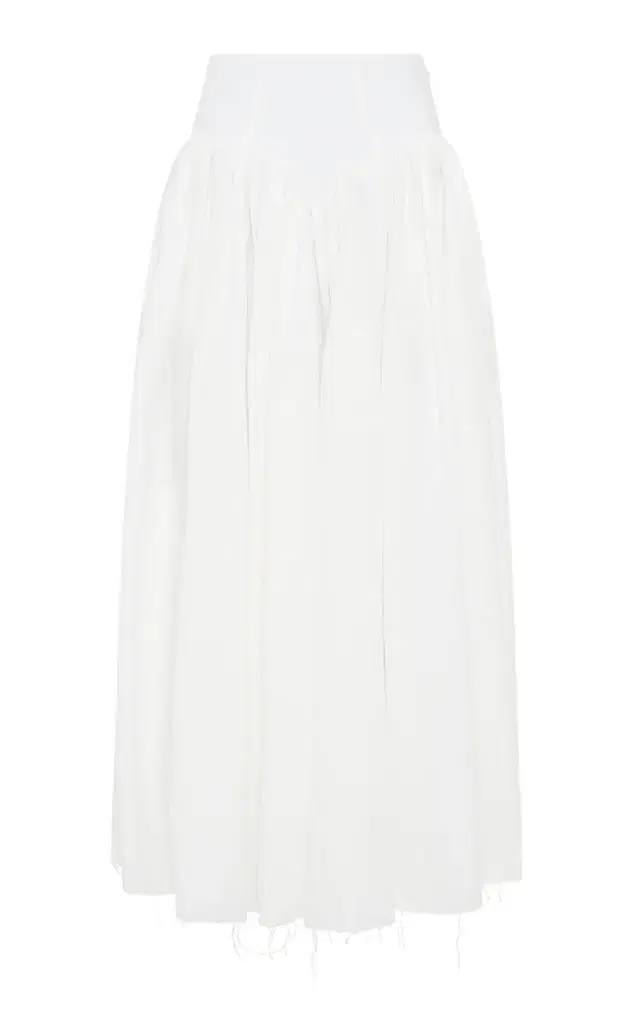 Gabriela Hearst Juniper Paneled Linen Skirt