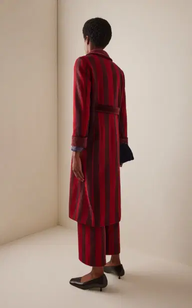 LA VESTE Miranda Striped Wool Coat | Thumbnail 4 LA VESTE Miranda Striped Wool Coat | Thumbnail 4