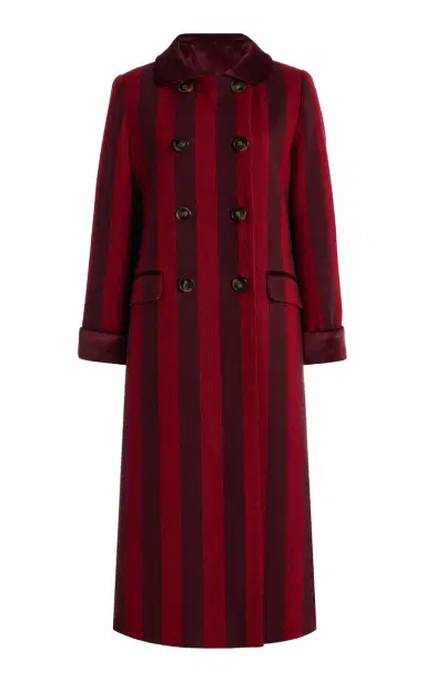 LA VESTE Miranda Striped Wool Coat | Thumbnail 6 LA VESTE Miranda Striped Wool Coat | Thumbnail 6