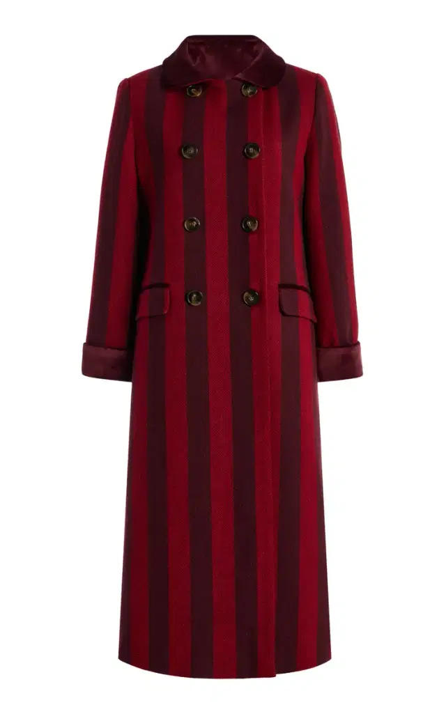Miranda Striped Wool Coat