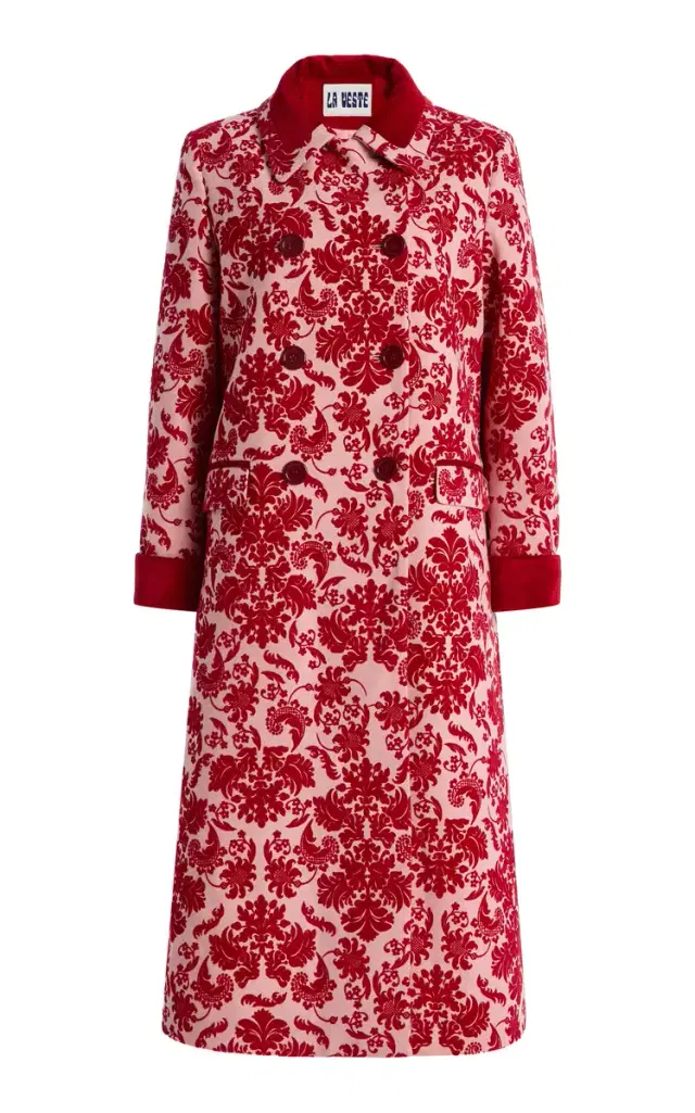 Miranda Flocked Wool Coat