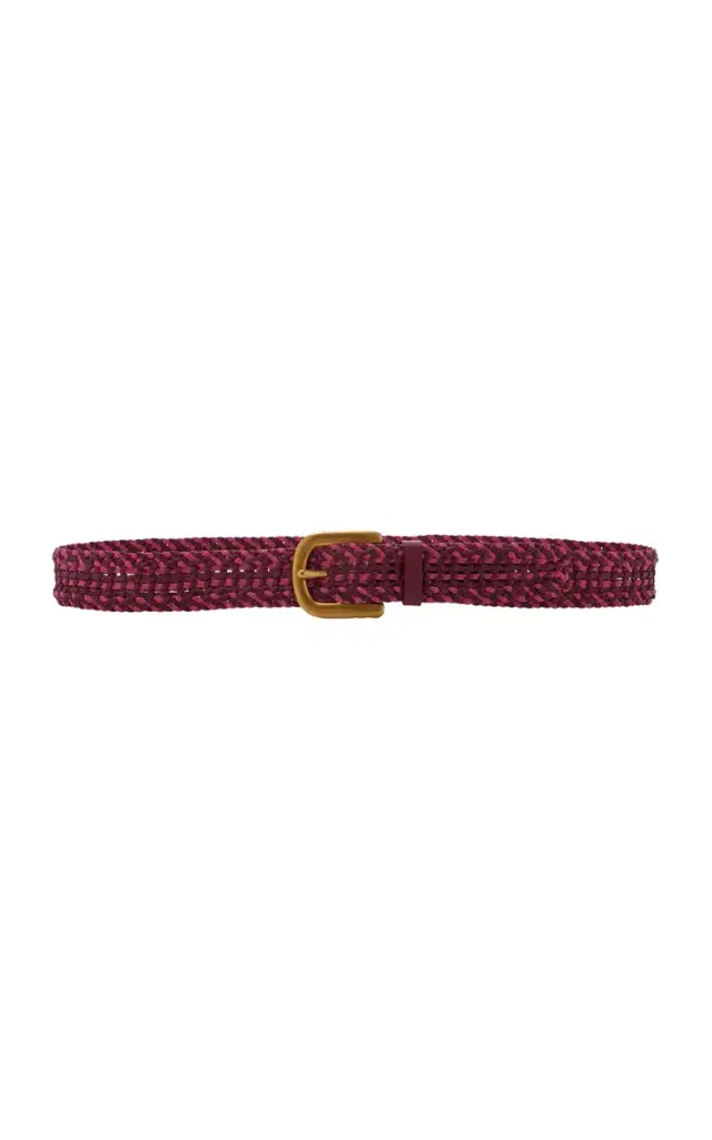 Gabriela Hearst Sam Woven Leather Belt
