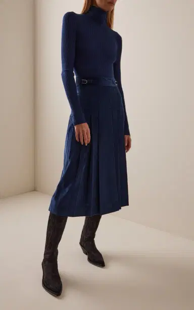 Gabriela Hearst Peppe Cashmere-Silk Turtleneck Top | Thumbnail 3