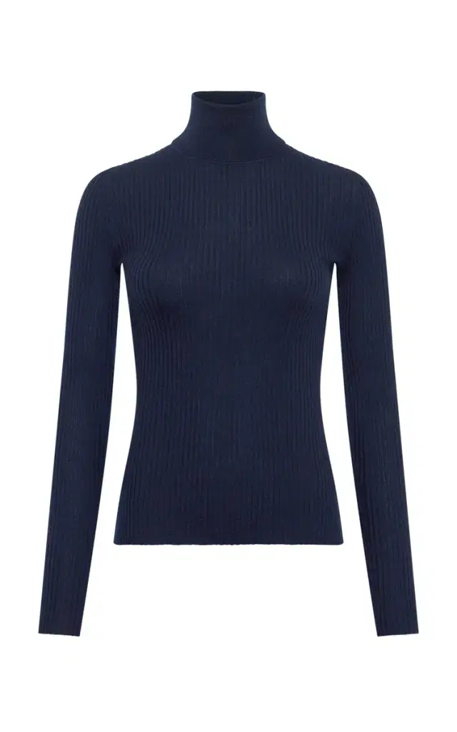 Gabriela Hearst Peppe Cashmere-Silk Turtleneck Top