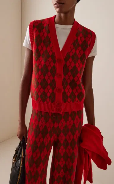 LA VESTE Arlequín Knit Wool Vest | Thumbnail 2 LA VESTE Arlequín Knit Wool Vest | Thumbnail 2