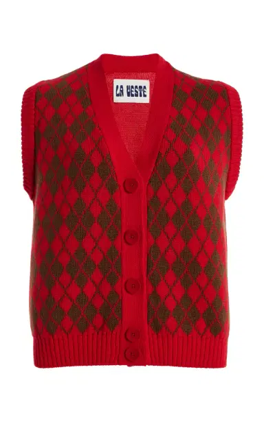 LA VESTE Arlequín Knit Wool Vest | Thumbnail 1 LA VESTE Arlequín Knit Wool Vest | Thumbnail 1