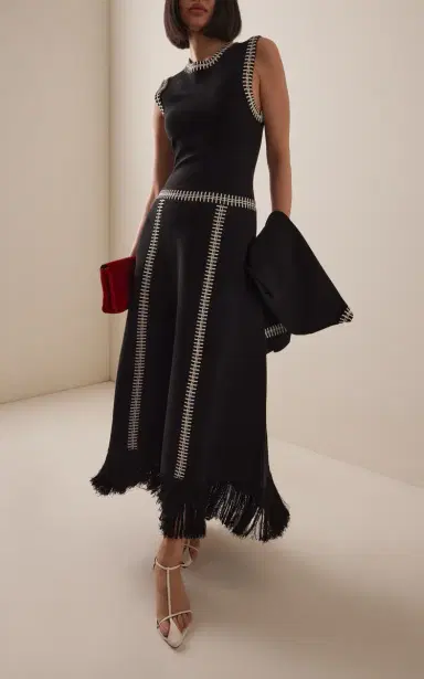Johanna Ortiz Holiday Knitted Maxi Dress | Thumbnail 2