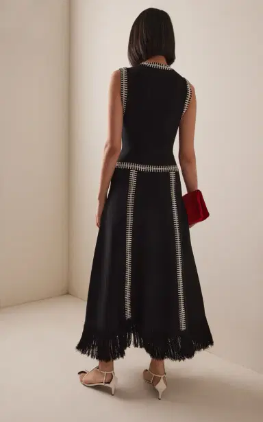 Johanna Ortiz Holiday Knitted Maxi Dress | Thumbnail 4