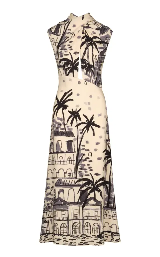 Johanna Ortiz Interdimensional Silk Maxi Dress