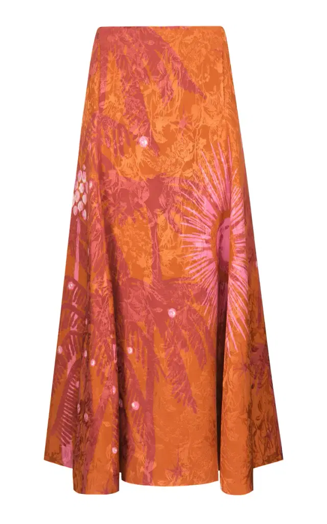 Johanna Ortiz Encanto De Isla Jacquard Maxi Skirt