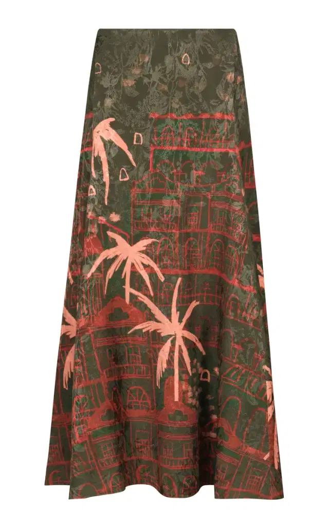 Johanna Ortiz Encanto De Isla Jacquard Maxi Skirt