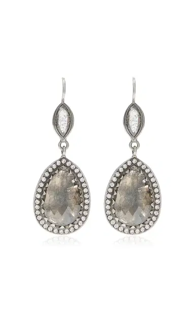 Sylva & Cie Salt And Pepper Diamond Drop Earrings | Thumbnail 1 Sylva & Cie Salt And Pepper Diamond Drop Earrings | Thumbnail 1