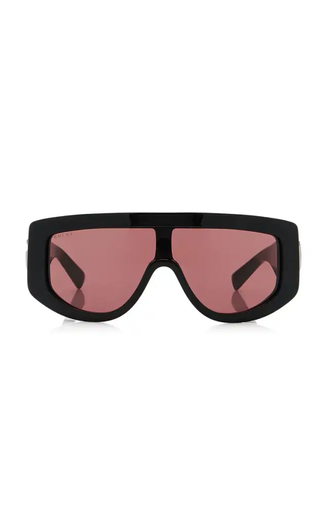 Gucci Mask-Frame Acetate Sunglasses
