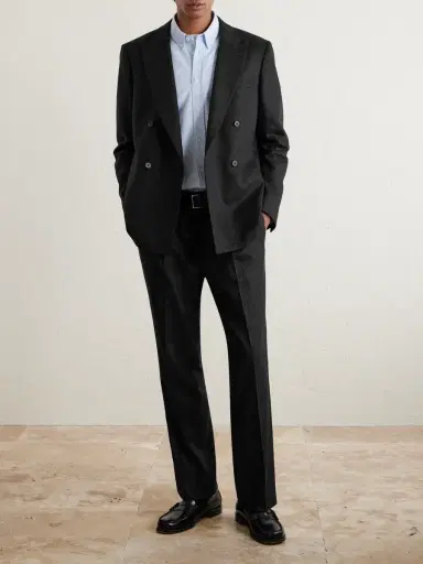 MR P. Double-Breasted Cashmere-Blend Flannel Suit Jacket - Men | Thumbnail 2