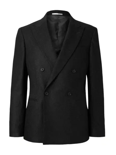 MR P. Double-Breasted Cashmere-Blend Flannel Suit Jacket - Men | Thumbnail 1