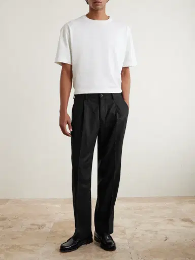MR P. Straight-Leg Pleated Cashmere-Blend Flannel Suit Trousers - Men | Thumbnail 3