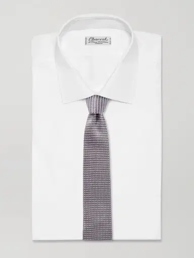 MR P. Set of Three 7cm Knitted Silk Ties - Men | Thumbnail 2