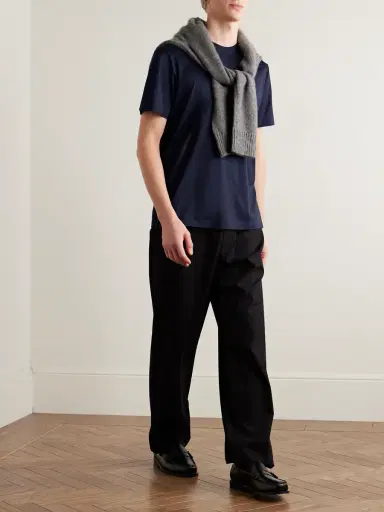 MR P. Silk and Cotton-Blend T-Shirt - Men | Thumbnail 2