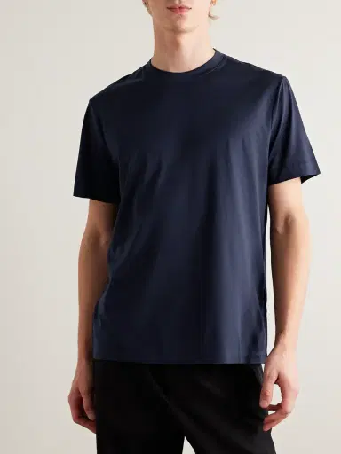 MR P. Silk and Cotton-Blend T-Shirt - Men | Thumbnail 3
