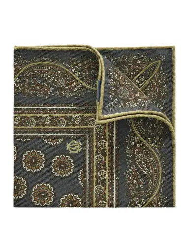 dunhill Printed Mulberry Silk-Twill Pocket Square - Men | Thumbnail 1 dunhill Printed Mulberry Silk-Twill Pocket Square - Men | Thumbnail 1