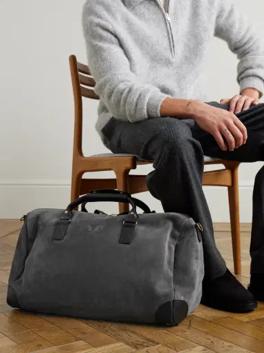 Bennett Winch Commuter Leather-Trimmed Suede Holdall - Men | Thumbnail 2 Bennett Winch Commuter Leather-Trimmed Suede Holdall - Men | Thumbnail 2