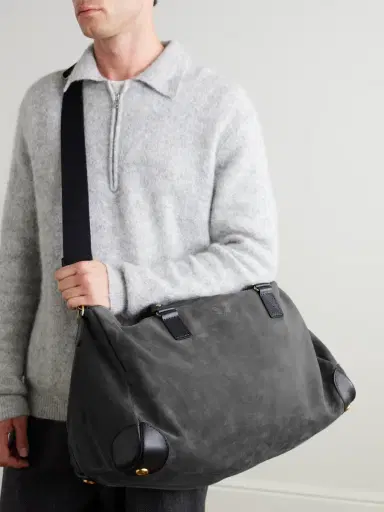 Bennett Winch Commuter Leather-Trimmed Suede Holdall - Men | Thumbnail 6 Bennett Winch Commuter Leather-Trimmed Suede Holdall - Men | Thumbnail 6
