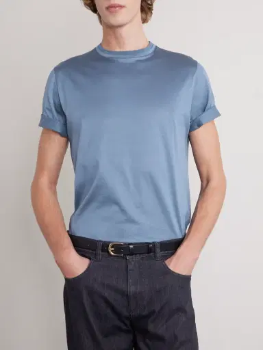 Canali Cotton-Jersey T-Shirt - Men | Thumbnail 3