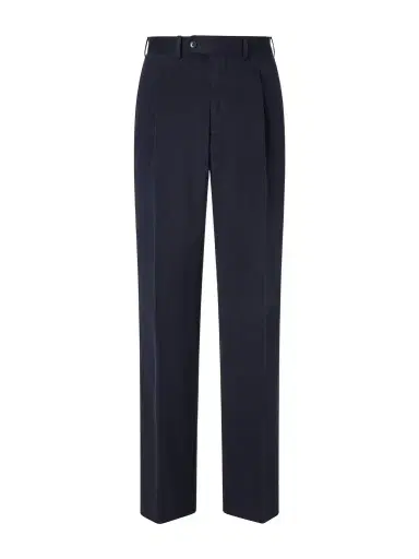 Saman Amel Straight-Leg Pleated Peached Cotton-Blend Trousers - Men | Thumbnail 1