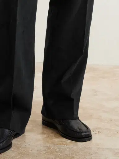 Saman Amel Straight-Leg Pleated Peached Cotton-Blend Trousers - Men | Thumbnail 5 Saman Amel Straight-Leg Pleated Peached Cotton-Blend Trousers - Men | Thumbnail 5