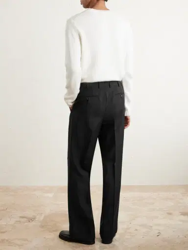 Saman Amel Amo Straight-Leg Wool and Mohair-Blend Suit Trousers - Men | Thumbnail 4 Saman Amel Amo Straight-Leg Wool and Mohair-Blend Suit Trousers - Men | Thumbnail 4