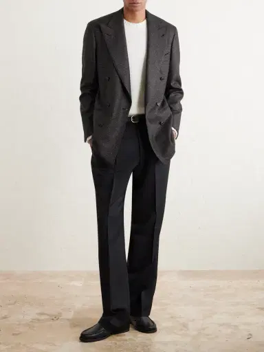 Saman Amel Double-Breasted Houndstooth Wool Suit Jacket - Men | Thumbnail 2 Saman Amel Double-Breasted Houndstooth Wool Suit Jacket - Men | Thumbnail 2